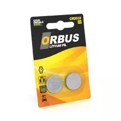 Батарейка літієва Orbus CR2032, 2 шт у блістері, ціна за блістер Батарейка літієва Orbus CR2032, 2 шт у блістері, ціна за блістер