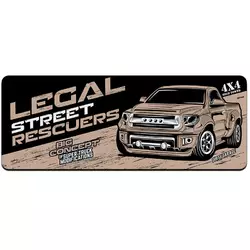 Килимок 300*700 тканинний Legal street rescuers з боковою прошивкою, товщина 2 мм, Beige, Пакет Килимок 300*700 тканинний Legal street rescuers з боковою прошивкою, товщина 2 мм, Beige, Пакет