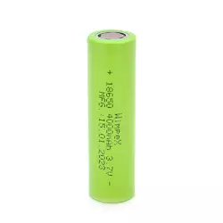 Акумулятор WMP-4000 18650 Li-Ion Flat Top, 2000mAh, 3.7V, Green Акумулятор WMP-4000 18650 Li-Ion Flat Top, 2000mAh, 3.7V, Green