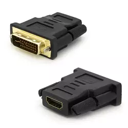 Перехідник HDMI(мама) / DVI-I 24 + 5 (тато) Black Q50 Перехідник HDMI(мама) / DVI-I 24 + 5 (тато) Black Q50