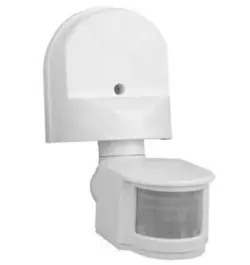 Датчик руху + сутінковий 1000W 220-240V IP44 180 градусів. 140x115x60мм. білий Датчик руху + сутінковий 1000W 220-240V IP44 180 градусів. 140x115x60мм. білий