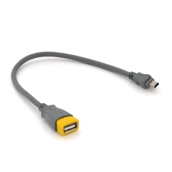 Кабель USB 2.0 AF / Mini-B OTG, 0.3m, сірий, Q300