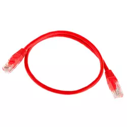 Патч-корд литий RITAR, UTP, RJ45, Cat.5e, 0,3m, червоний, Cu (мідь) Патч-корд литий RITAR, UTP, RJ45, Cat.5e, 0,3m, червоний, Cu (мідь)
