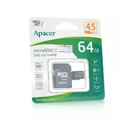Карта пам'яті Apacer microSDHC Class 10 UHS-I, 64GB Карта пам'яті Apacer microSDHC Class 10 UHS-I, 64GB
