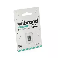 Карта пам'яті Wibrand microSDHC Class 10 UHS-I, 64GB Карта пам'яті Wibrand microSDHC Class 10 UHS-I, 64GB