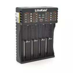 ЗУ універсальне Liitokala lii-402, 4 канали, LCD дисплей, підтримує Li-ion, Ni-MH та Ni-Cd AA (R6), ААA (R03), AAAA, С (R14) ЗУ універсальне Liitokala lii-402, 4 канали, LCD дисплей, підтримує Li-ion, Ni-MH та Ni-Cd AA (R6), ААA (R03), AAAA, С (R14)