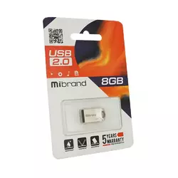 Флеш-накопичувач Mibrand Hawk, USB 2.0, 8GB, Metal Design, Blister Флеш-накопичувач Mibrand Hawk, USB 2.0, 8GB, Metal Design, Blister
