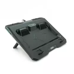 Підставка під ноутбук IceCoorel A3, 10-15.6", 2*60мм 2800±10% RPM, корпус пластик, 2xUSB2.0 + LCD + speed controllers, 400x350x45mm, Black, Box, Q10 Підставка під ноутбук IceCoorel A3, 10-15.6", 2*60мм 2800±10% RPM, корпус пластик, 2xUSB2.0 + LCD + speed controllers, 400x350x45mm, Black, Box, Q10