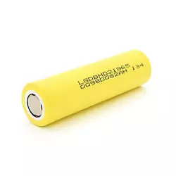 Акумулятор 18650 Li-Ion LGDBHD21865 (LGHD2), 3000mAh, 20A, 4.2V, Yellow, 2 шт. в упаковці, ціна за 1 шт Акумулятор 18650 Li-Ion LGDBHD21865 (LGHD2), 3000mAh, 20A, 4.2V, Yellow, 2 шт. в упаковці, ціна за 1 шт