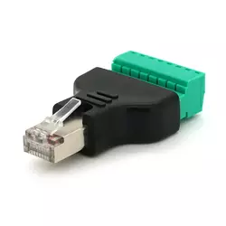 Роз'єм для підключення RJ-45(M) (8 контактів) з клемами під кабель, Blister Роз'єм для підключення RJ-45(M) (8 контактів) з клемами під кабель, Blister