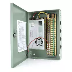 Імпульсний блок живлення 12V-30A / 18CH в боксі з замком перфорований, 18-ти канальний, Q14 Імпульсний блок живлення 12V-30A / 18CH в боксі з замком перфорований, 18-ти канальний, Q14