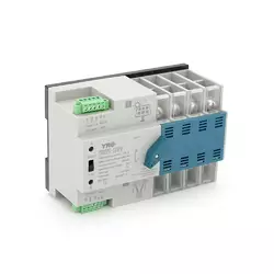 Автомат введення резерву (АВР) чотириполюсний YRQ2PC-125PV, 400V/125A на DIN-рейку для інверторів Автомат введення резерву (АВР) чотириполюсний YRQ2PC-125PV, 400V/125A на DIN-рейку для інверторів