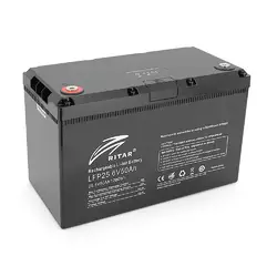Акумуляторна батарея з bluetooth Ritar LiFePO4 25.6V 50Ah 1280Wh BMS25@8S (330 х 172 х 214 мм), 11kg Q1 Акумуляторна батарея з bluetooth Ritar LiFePO4 25.6V 50Ah 1280Wh BMS25@8S (330 х 172 х 214 мм), 11kg Q1