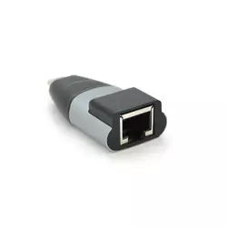 Перехідник  Type-C (тато)/RJ-45 (мама), chip:RTL8153, 1000Mbps, Black Перехідник  Type-C (тато)/RJ-45 (мама), chip:RTL8153, 1000Mbps, Black