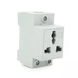 Модульна розетка Chenf Universal 3-pin на DIN-рейку, 250V/10-16A, Box Модульна розетка Chenf Universal 3-pin на DIN-рейку, 250V/10-16A, Box