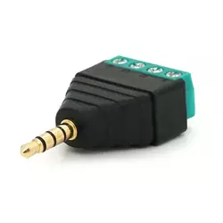 Роз'єм для підключення  miniJack 2.5 Stereo (4 контакти) із клемами під кабель Q100 Роз'єм для підключення  miniJack 2.5 Stereo (4 контакти) із клемами під кабель Q100