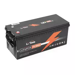 Акумуляторна батарея Li-TIME LiFePO4 12.8V 200Ah, 2560Wh, BMS 100A, 532*207*215мм Акумуляторна батарея Li-TIME LiFePO4 12.8V 200Ah, 2560Wh, BMS 100A, 532*207*215мм