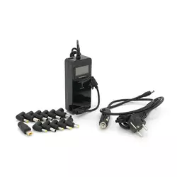 Універсальне АЗП 90W, корпус - пласт, ручне регулювання, 8 роз'ємів,LCD - дисплей, BOX Універсальне АЗП 90W, корпус - пласт, ручне регулювання, 8 роз'ємів,LCD - дисплей, BOX