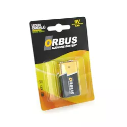 Батарейка лужна Orbus 9V/6LR61, крона, 1 штука у блістері ціна за блістер Батарейка лужна Orbus 9V/6LR61, крона, 1 штука у блістері ціна за блістер