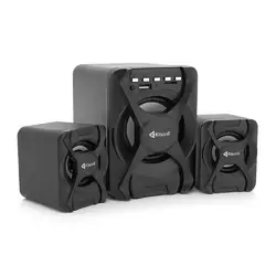 Колонки Kisonli U-2500BT, 5W+2x3W, USB/TF/BT/FM/AUX, із сабвуфером, DC: 5V, Black, BOX, Q30 Колонки Kisonli U-2500BT, 5W+2x3W, USB/TF/BT/FM/AUX, із сабвуфером, DC: 5V, Black, BOX, Q30