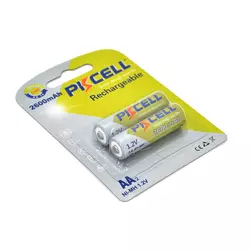 Акумулятор PKCELL 1.2V AA 2600mAh NiMH Rechargeable Battery, 2 штуки у блістері ціна за блістер, Q12 Акумулятор PKCELL 1.2V AA 2600mAh NiMH Rechargeable Battery, 2 штуки у блістері ціна за блістер, Q12