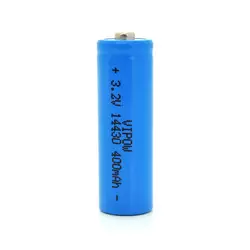 Літій-залізо-фосфатний акумулятор 14430 Lifepo4 Vipow IFR14430 TipTop, 400mAh, 3.2V, Blue Q50/500 Літій-залізо-фосфатний акумулятор 14430 Lifepo4 Vipow IFR14430 TipTop, 400mAh, 3.2V, Blue Q50/500