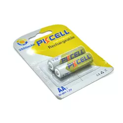 Акумулятор PKCELL 1.2V AA 2800mAh NiMH Rechargeable Battery, 2 штуки у блістері ціна за блістер, Q12 Акумулятор PKCELL 1.2V AA 2800mAh NiMH Rechargeable Battery, 2 штуки у блістері ціна за блістер, Q12