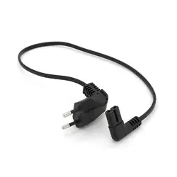 Кабель живлення 0.5m, 0.5mm, PC-184/2 CEE7/16-C7 2 pin (для побутової техніки), Black, 90° OEM Q50/300 МЕДЬ!!! Кабель живлення 0.5m, 0.5mm, PC-184/2 CEE7/16-C7 2 pin (для побутової техніки), Black, 90° OEM Q50/300 МЕДЬ!!!