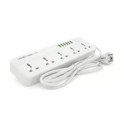 Мережевий фільтр LDNIO SС5614, 5 Розеток + 6 USB, 2 м, перетин 3х0, 75мм, White, Box Мережевий фільтр LDNIO SС5614, 5 Розеток + 6 USB, 2 м, перетин 3х0, 75мм, White, Box