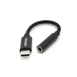 Перехідник VEGGIEG TC-203 Type-C(M) => Jack 3.5mm(F), 5см, Black, Пакет Перехідник VEGGIEG TC-203 Type-C(M) => Jack 3.5mm(F), 5см, Black, Пакет
