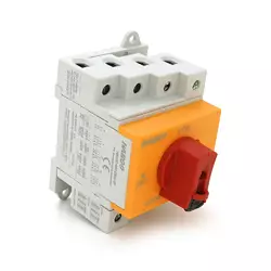 Поворотний вимикач під DIN, 1000V, 16A, 2P, Grey Поворотний вимикач під DIN, 1000V, 16A, 2P, Grey