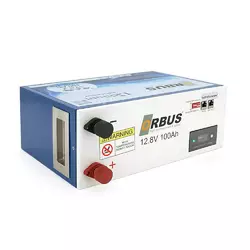 Акумуляторна батарея ORBUS LiFePO4 12,8V 100Ah,(100/100A) 360x140x250 mm, 12kg Акумуляторна батарея ORBUS LiFePO4 12,8V 100Ah,(100/100A) 360x140x250 mm, 12kg