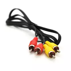 Кабель Audio-Video 2хRCA (тато) => 2хRCA (тато), CCA, круглий, Black, 1,0 м, (Пакет) Кабель Audio-Video 2хRCA (тато) => 2хRCA (тато), CCA, круглий, Black, 1,0 м, (Пакет)