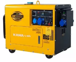 Генератор дизельний KDK7500SCA, 1-фазний 230V, 50Hz, 6.9kVA/5.5kW, бак 14,5 л, витрата 1,65 л/год, пуск: стартер, 850x550x720 мм, 160 кг Генератор дизельний KDK7500SCA, 1-фазний 230V, 50Hz, 6.9kVA/5.5kW, бак 14,5 л, витрата 1,65 л/год, пуск: стартер, 850x550x720 мм, 160 кг