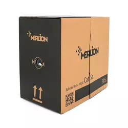 Кабель КВПЕ FTP (4*2*0.51) 4p 24 AWG, Merlion, (CCA), екран для внутр. робіт, 305м, Grey, Corton BOX (350x350x420), Q2 Кабель КВПЕ FTP (4*2*0.51) 4p 24 AWG, Merlion, (CCA), екран для внутр. робіт, 305м, Grey, Corton BOX (350x350x420), Q2