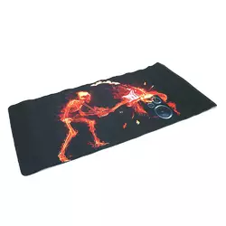 Килимок 400*800 тканинний "Fire musician" з боковою прошивкою, товщина 3 мм, колір Black-red, Пакет Килимок 400*800 тканинний "Fire musician" з боковою прошивкою, товщина 3 мм, колір Black-red, Пакет