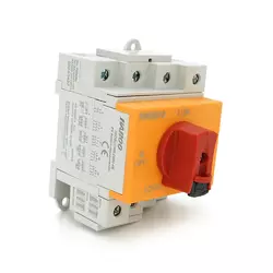 Поворотний вимикач з фіксатором, YRO YRDS1DB/N32/4, під DIN рейку, 1000V, 32A, 4P, Grey/Orange Поворотний вимикач з фіксатором, YRO YRDS1DB/N32/4, під DIN рейку, 1000V, 32A, 4P, Grey/Orange