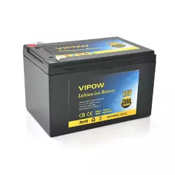 Акумуляторна батарея літієва Vipow 12 V 20Ah з елементами Li-ion 18650 з вбудованою ВМS платою, (3S10P) (151х98х95(101))мм Акумуляторна батарея літієва Vipow 12 V 20Ah з елементами Li-ion 18650 з вбудованою ВМS платою, (3S10P) (151х98х95(101))мм