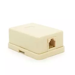Розетка RITAR UTP 6P4C RJ12 1 порт. телефонна накладна бежева, пакет Q50 Розетка RITAR UTP 6P4C RJ12 1 порт. телефонна накладна бежева, пакет Q50