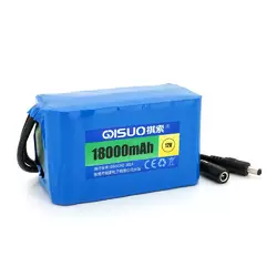 Акумуляторна батарея літієва QiSuo 12V 18A з елементами Li-ion 18650, DC5.5x2.1, (125x57x68mm) Акумуляторна батарея літієва QiSuo 12V 18A з елементами Li-ion 18650, DC5.5x2.1, (125x57x68mm)