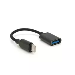 Перехідник KIN KY-242 USB2.0(AF) OTG - Type-C(M), 0.15m, Black, Box Перехідник KIN KY-242 USB2.0(AF) OTG - Type-C(M), 0.15m, Black, Box