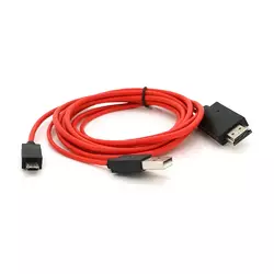 Конвертер MHL microUSB (тато) + USB (тато) => HDMI (тато) 2.0м, Black, 1080p, BOX Конвертер MHL microUSB (тато) + USB (тато) => HDMI (тато) 2.0м, Black, 1080p, BOX