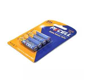 Батарейка сольова PKCELL 1.5V AAA/R03, 4 штуки у блістері ціна за блістер, Q12/144 Батарейка сольова PKCELL 1.5V AAA/R03, 4 штуки у блістері ціна за блістер, Q12/144