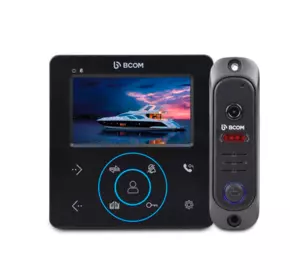 Комплект відеодомофона BCOM BD-480 Black Kit (домофон 4 дюйми без пам’яті + виклична панель 1000 ТВл) Комплект відеодомофона BCOM BD-480 Black Kit (домофон 4 дюйми без пам’яті + виклична панель 1000 ТВл)