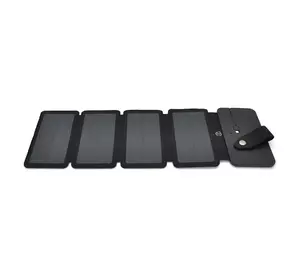 Solar panel 4 Foldings, built-in microUSB cable, Output: 5 /1 А(USB), plastic, Black, Corton box Solar panel 4 Foldings, built-in microUSB cable, Output: 5 /1 А(USB), plastic, Black, Corton box