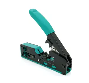 Інструмент СR-05 для обтискання, RJ-45 (8P8C) та RJ-12 (6P6C), 6P/8P + обрізка наскрізних конекторів зачищення зовнішньої ізоляції кабелю Інструмент СR-05 для обтискання, RJ-45 (8P8C) та RJ-12 (6P6C), 6P/8P + обрізка наскрізних конекторів зачищення зовнішньої ізоляції кабелю