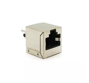 Мережевий роз'єм RJ45 вертикальний з інтерфейсом 8P8C, вертикальний, під паяння, Silver Q80 Мережевий роз'єм RJ45 вертикальний з інтерфейсом 8P8C, вертикальний, під паяння, Silver Q80