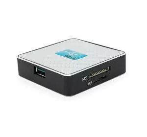 Кардридер універсальний USB 3.0 HDH-939 SD/MMC/MS/TF/M2, USB2.0, White, Блістер Кардридер універсальний USB 3.0 HDH-939 SD/MMC/MS/TF/M2, USB2.0, White, Блістер