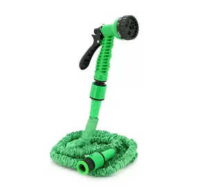 Шланг Садовий KY-75G, 2,5-7.5м/25ft, + розпилювач, насадка на кран, Green, Box Шланг Садовий KY-75G, 2,5-7.5м/25ft, + розпилювач, насадка на кран, Green, Box