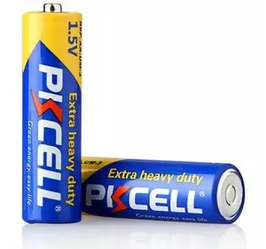 Батарейка сольова PKCELL 1.5V AA/R6, 2 штуки shrink ціна за shrink, Q20/360